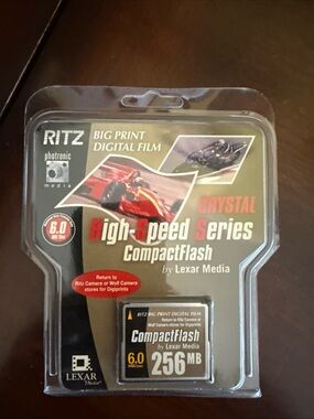 Ritz CompactFlash 256MB Memory Card - Black (High-Speed Series)
